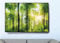 VFV Folien- und Werbetechnik Keilrahmenbild - Waldpanorama - Moderne Wandbilder Leinwandbilder als Wanddekoration Wohnzimmer Deko (B 90cm x H 60 cm)