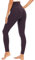 ECHOINE Leggings da yoga da donna - Burroso morbido controllo della pancia pantaloni da allenamento a vita alta leggings sportivi collant a lunghezza intera, Lunghezza intera - Viola scuro, XX-Large