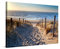 PICANOVA – Bild auf Leinwand Weg zum Meer 120x80cm – Leinwandbild – Premium Leinwanddruck – Wandbild Kunstdruck Auf 2cm Holz-Keilrahmen Wohnzimmer Wanddekoration – Strand