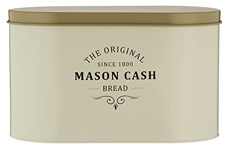 Mason Cash Heritage Cream Coated Steel Bread Bin, 10 L