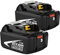 Dosctt 2X 18V 5.5Ah Sostituzione per Makita 18V Batteria BL1850 BL1860B BL1860 BL1840 con indicatore