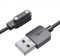 TiMOVO USB Ladekabel, 1 Stück Smartwatch Ladegerät Kompatibel mit YAMAY SW022 AGPTEK LW11 Ticwatch GTX/CXB01/Imlab kw66 Magnetisch Ladekabel 60cm Ersatz Ladegerät Kabel für Smart Watch, Schwarz