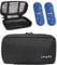 OVAKIA Frio Kühltasche Klein für Insulin Pen Aufbewahrung Organizer Kühlbox Medikamente Reise Diabetiker Tasche, mit 2 Kühlakkus (Schwarz)