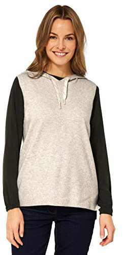 CECIL Damen B302099 Pullunder, Alabaster beige Melange, L