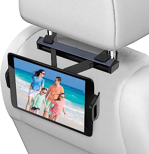 HOLULO Supporto Tablet Auto Poggiatesta, Porta Tablet Da Auto Sedile Posteriore, Universale Porta ipad Auto con Rotazione a 360 Gradi per 4,7''~12,9'' iPhone,iPad, Galaxy Tab et d'autres Smartphone