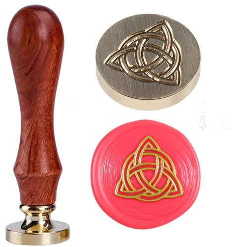 Keltischer Knoten Triquetra Wachssiegelstempel keltischer Dreifaltigkeitsknoten Siegelwachs Stempel Unendlichkeitssymbol der endlosen Liebe Glück Amulett