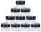 TUAKIMCE Lot de 10 pots cosmétiques en verre givré blanc 20 ml avec couvercle et doublure pour cosmétiques crèmes lotions huiles essentielles