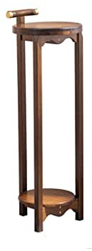 HIHELO Pflanzenständer Indoor Bambus-Pflanzenregal Innenboden Blumentisch Blumenladen-Ausstellungsstand Balkon Mehrschichtiges Bonsai-Pflanzenregal Topfständerhalter (Size : Medium)