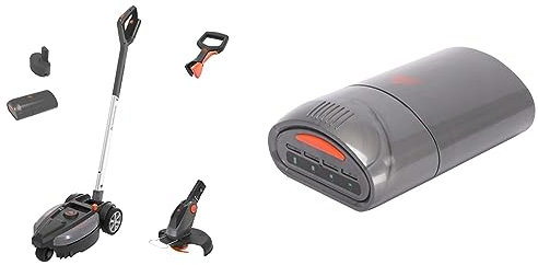 Yard Force 12V iFlex Urban Akku Rasenmäher & Rasentrimmer Bundle LM F23BN & 12V iFlex Urban Serie, AL F40 mit 12V / 4,0 Ah 21700 Hochdichte Batteriezelle