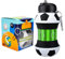SAC4ALL Borraccia Bambini Sportiva in Silicone - Palla da Basket, Tennis, Calcio - Pieghevole, Tempo Libero, Idea Regalo (Calcio)