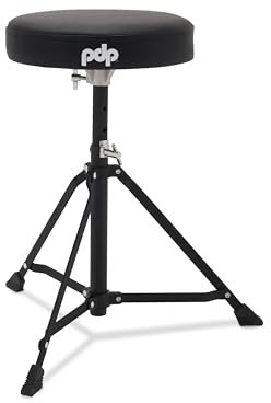 Pacific Drums 300 Series 12 leichter Drumhocker mit Rundsitz, Chrom