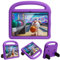 BARALARIQIU Bambini Custodia per Amazon Fire HD 8 2020/2022 Tablet Antigraffio Morbido in Gomma Cover Protezione Antiurto con Supporto Viola