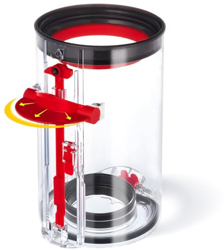 Großer Staubbehälter Ersatz für Dyson V10 SV12 Staubsauger Ersatzteile, Verbesserter V10 Behälter Zubehör, Teile-Nr.969509-01