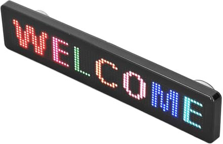 Panneau de Signalisation LED, Plusieurs Modèles, Installation de Ventouse, écran d'affichage LED, Bonne Décoration 230x50mm pour Vitre Arrière de Voiture