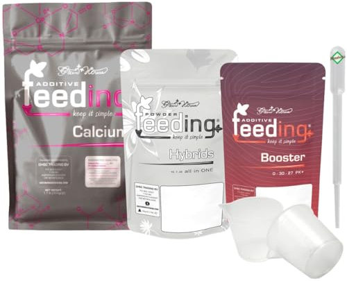 Weedness Green House Feeding Starter Set Hybrid Kit - NPK Dünger Grow Anbau Indoor Erde Organischer Bio