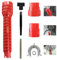 Llave de grifo 8 en 1, llave de tubo de agua con agarre cómodo, llave de grifo para espacio reducido, juego de llaves de grifo multifuncionales para lavabo, baño, inodoro y juego de reparación de