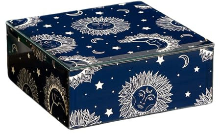 Uqezagpa Versatile Jewelry Storage Box Stylish Glass Jewelry Container Strorage Box for Rings and Necklaces Collection