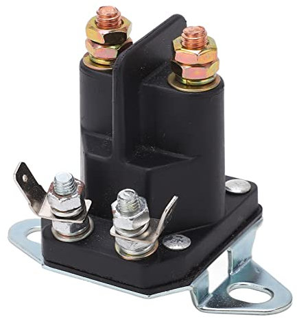 Relais de D¨¦marreur 12 V, Relais Sol¨¦no?de de D¨¦marreur, Bo?tier ABS, Bobine de Cuivre, Relais de Tondeuse ¨¤ Gazon, Bobine en Laiton, Remplacement de Relais Sol¨¦no?de de