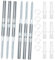 NAHUAA Lot de 6 Supports d'Étagère Invisible, Fixation Invisible Étagère 12x100 mm Support Etagere Murale en Métal avec Vis, Capacité de Charge 20 kg