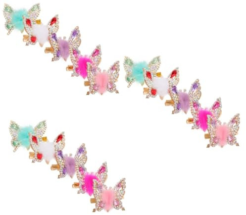 Holibanna 3 Set Tornante Fermagli Per A Farfalla Molletta Forcina Per Hair Clip Hair Pin Morsetti A Farfalla Fermagli Per in Movimento A Metallo 5 Pezzi * 3