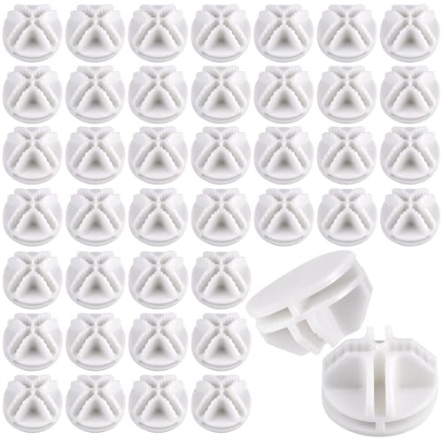 40 Stück Verbindungsstücke für Steckregalsystem, Plastikverbindungsstück | Weiß Robust Rund Verbinder für Steckregalsysteme, Verbinder Steckregal, Cube Connectors für DIY Regalsystem, Würfelregal