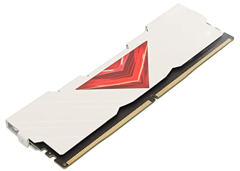 CHICIRIS 16 GB DDR5 RAM RAM Respuesta Rápida Carcasa de Metal de 4800MHz Conectar y Reproducir Memoria Portátil para PC de Escritorio (White)