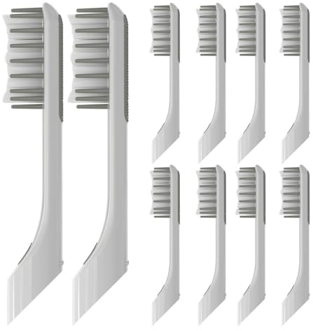 Kompatibel mit Quip Elektrische Zahnbürsten-Ersatzköpfen, Zahnbürste, 10er-Pack(White)