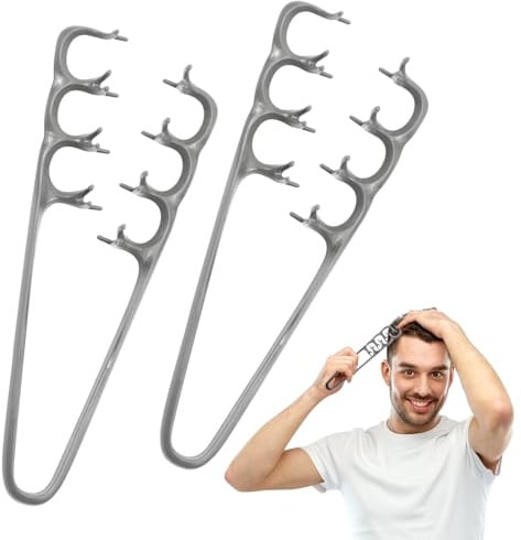 2 Stück Textur Styling Kamm Comb, Haarzange Quad Volumen Kamm