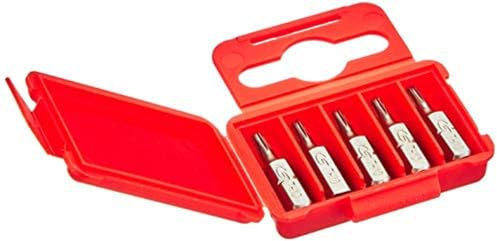 KS Tools 911.2283 - Boîte de 5 Embouts de Vissage TORX® percé, L.25 mm - 1/4'' - T10 - En Acier Spécial