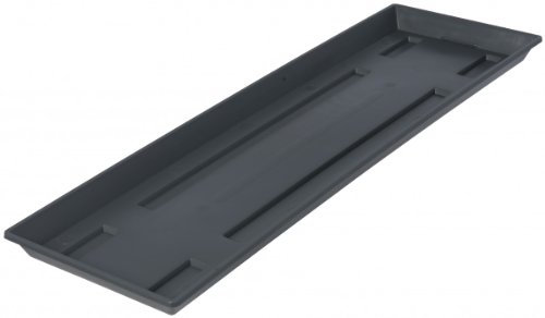 Soucoupe grande version pour jardinière - Couleur : anthracite - Longueur : 80 cm