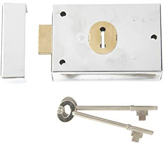 Yale Locks YALP402CH Bloqueo de llanta, Apto internas, cobertizos y Puertas, Cromado, 105 x 70 mm (4 x 3 Inch), Set de 6 Piezas