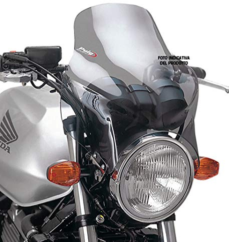Puig 4115H Top Short Windscreen for Round Headlight Smoked