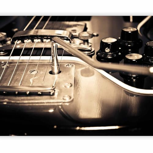Fototapete - Tapete Musikinstrument 250x193 cm - Foto Tapete Schlafzimmer Wohnzimmer Moderne Vliestapete XXL Wandtapete Motivtapeten Bildtapete 3d Effekt Wand Dekoration - Gitarre Musik Hobby Vintage