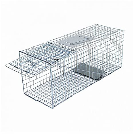 Oypla Medium Humane Animal Rodent Rat Pest Trap Cage - 61.5 x 19 x 21cm
