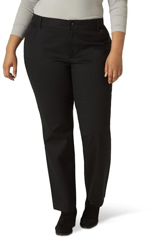 Lee Women's Relaxed Fit All Day Straight Leg Pant Black 10 Long