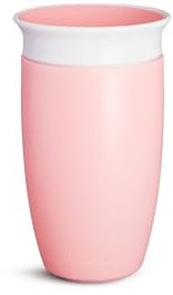 Munchkin Taza Antigoteo Miracle 360, Taza para Bebés y Niños Pequeños, Libre de BPA, Sin Derrames, A Prueba de Fugas, Optimo para el Destete, 12+ Meses, 10oz/296ml, Rosa