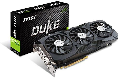 MSI GAMING GeForce GTX 1080 Ti 11GB GDRR5X DirectX 12 352-bit VR Ready Graphics Card (GTX 1080 TI DUKE 11G OC)
