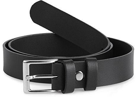 Ladeheid Ceinture enfant en cuir accessoire de mode pour enfants ceinture garçon avec boucle de 2,5 cm de largeur K1D5