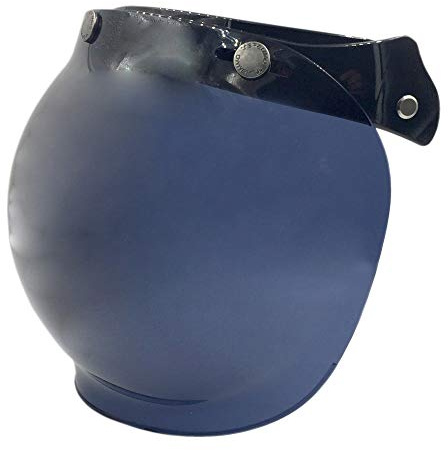 Woljay Klappbares Bubble Visier In Vollvisier Für Jethelme Mit Klappbase/Halterung Von Amathings Flip-Adapter (Rauch)