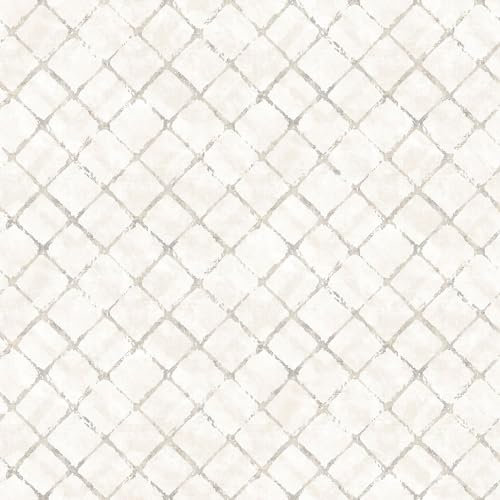 Norwall Fh37550 Grillage à poule papier peint Brique, Beige, Gris, Swiss Café, crème