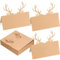 Weihnachten Geweih Kraft Zelt Karten Tisch Ortsname Karten Rentier Geweih Kraft Rentier Geweih Stanzung Design für Weihnachten Winter Party (30 Blatt)