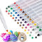 APOGO Acrylic Paint Pens Set 25 colors for Pebbles Painting,Wood,Stones,Glass,Canvas,Ceramic,Water Based Ink,Smooth,Dry Fast,2mm Fine Tip,Painting Supplies,Crafts for kids Adult Colouring Pens