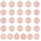 Craftdady 26 ciondoli smaltati a forma di lettera dell'alfabeto dalla A alla Z, rosa, piatti e rotondi con iniziale maiuscola, per la creazione di gioielli, in lega smaltata, Lega smaltata