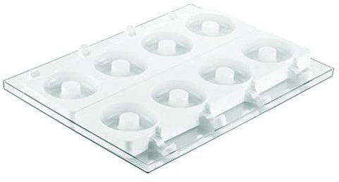 Silikomart Stampi in Silicone per Dolci – Set 2 stampi Gelati Donuts GEL13 - Accessori Professionali per Cucina e Pasticceria - Stampini Monoporzione per Dolci Forno