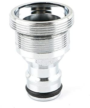 bzcemind 1 stück Edelstahl Küchenhahnrohrschlauchverbinder Adapter Anpassen Schnellgarten-Anschlüsse M16 18 20 22 24 28 Zubehör,Male,M26