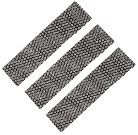 PATIKIL 8.5 x 2 x 0.2 Aire Acondicionador Espuma Filtro, 3 Paquete Aire Filtración Reemplazo Lavable Reutilizable para Aire Acondicionador Purificadores, Negro