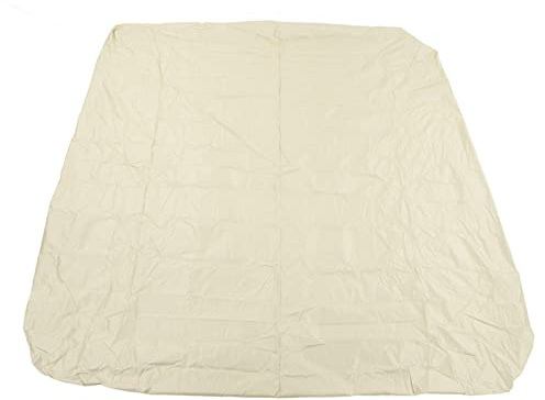 Fdit Carré Imperméable à l'eau 190 Enduit d'argent Polyester Taff Résistant aux Intempéries Bain à Remous Couverture de Spa Protecteur Bain équipement de Protection des Sources Chaudes (Beige)