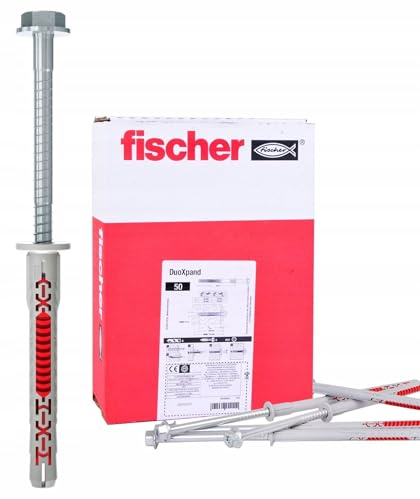 DuoXpand-FUS 8x80 verlängerter Doppel-Komponentendübel mit Sechskantschraube plus integrierter Unterlegscheibe SW10 Box 50 Stück