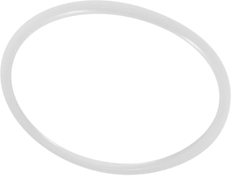 Klarer Dichtungsring aus Silikondichtung, Austauschbar und Effizient, 6 Größen, Lebensmittelqualität, Hohe Temperaturbeständigkeit für Schnellkochtöpfe (Durchmesser 26 cm)