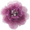Kabelife Rose Brosche Blume Ansteckblume Groß Blume Haarspange Haarblume Kopfschmuck Haarschmuck Boutonniere Handgelenksblume für Party Strand Hochzeit(Lila)